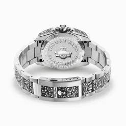 Shop Herrenuhr Rebel at Heart Totenkopf silber schwarz Herren Uhren|Uhren